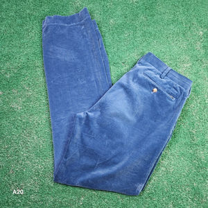 Polo Ralph Lauren Pants Trouser Corduroy Blue Classic Fit Mens Size 32x34